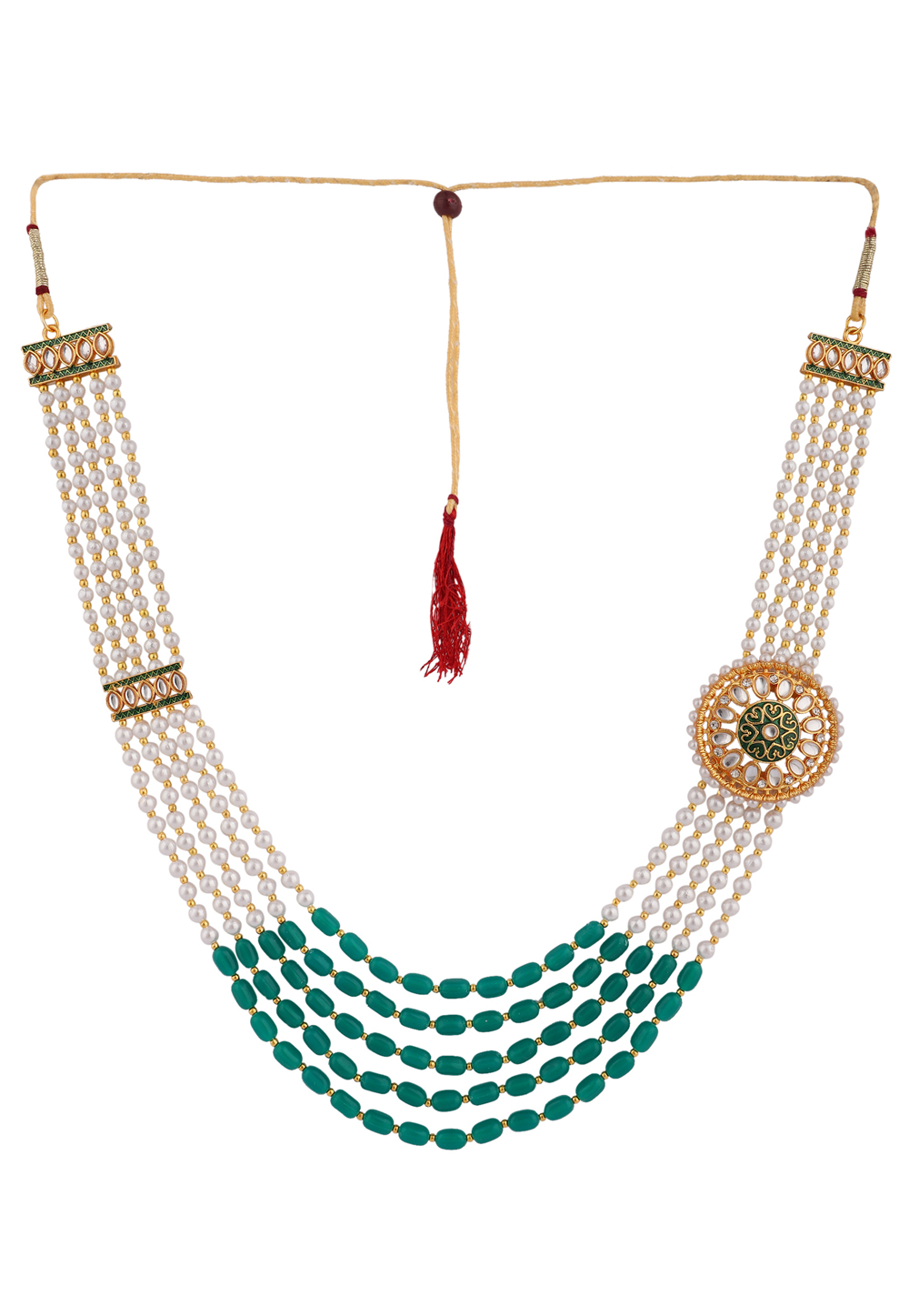 Green Alloy Necklace 224529
