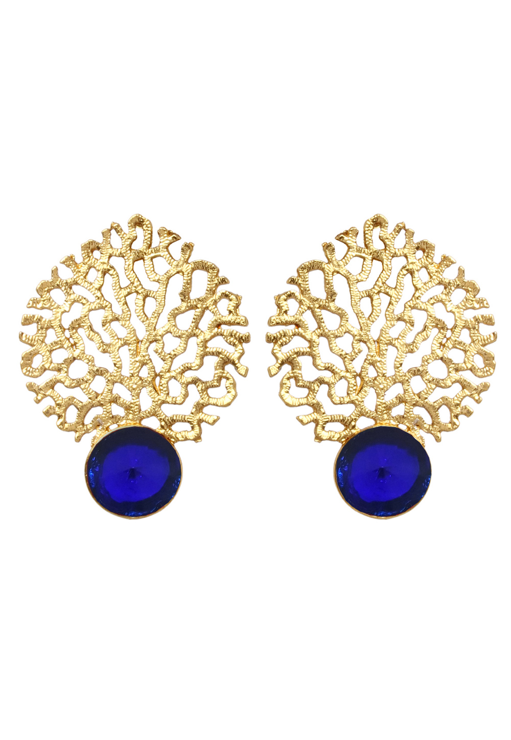 Blue Brass Earrings 184144