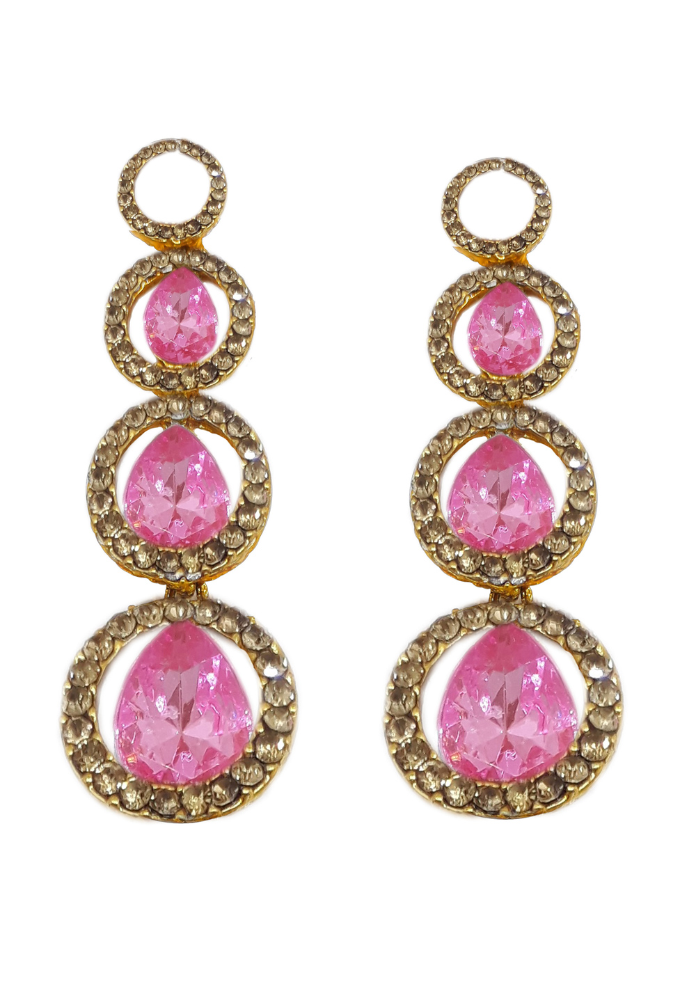 Pink Brass Earrings 184146