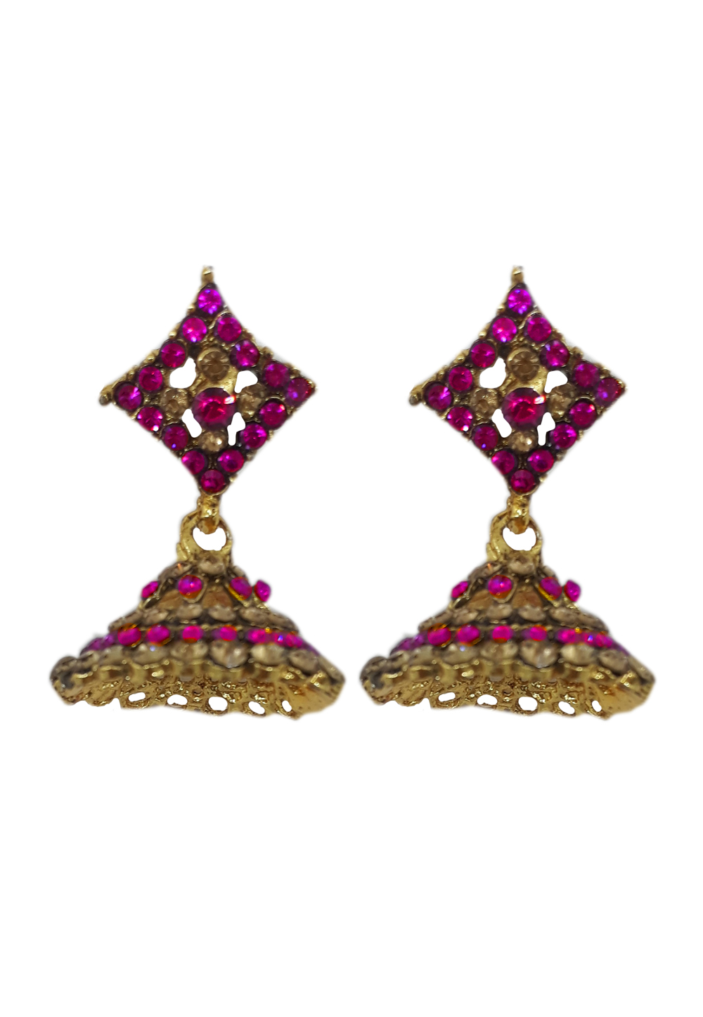 Pink Brass Earrings 184161