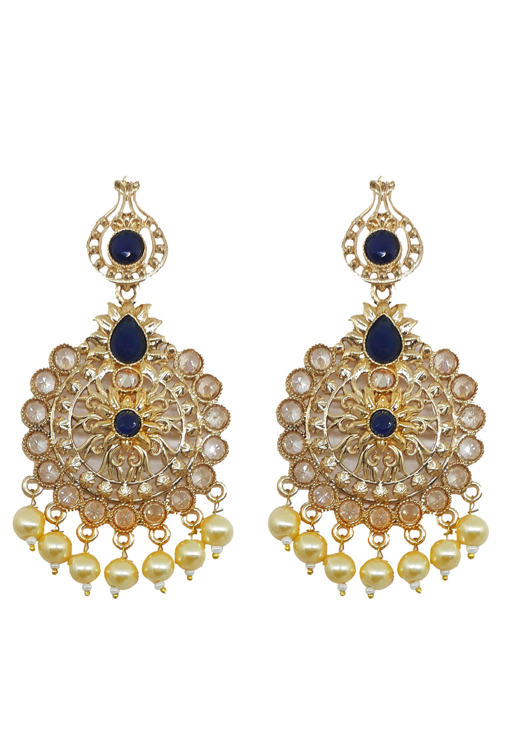 Blue Brass Earrings 184180