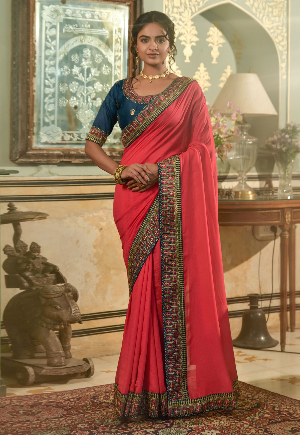 Pink Silk Saree With Blouse 251743