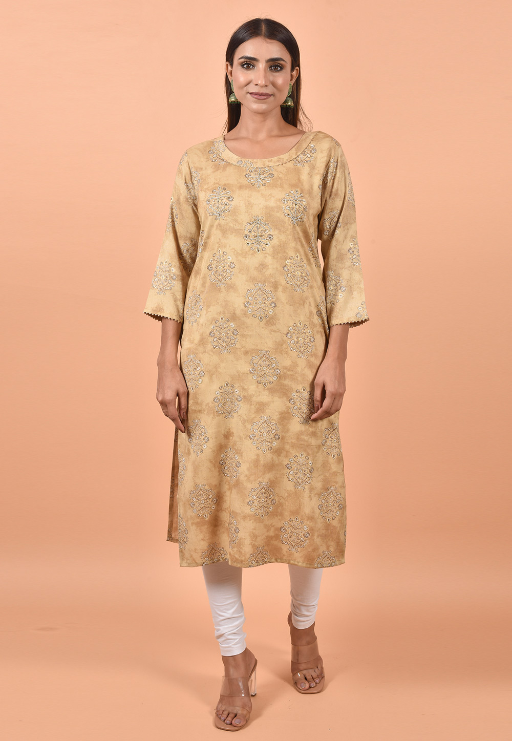 Beige Cotton Tunic 252305