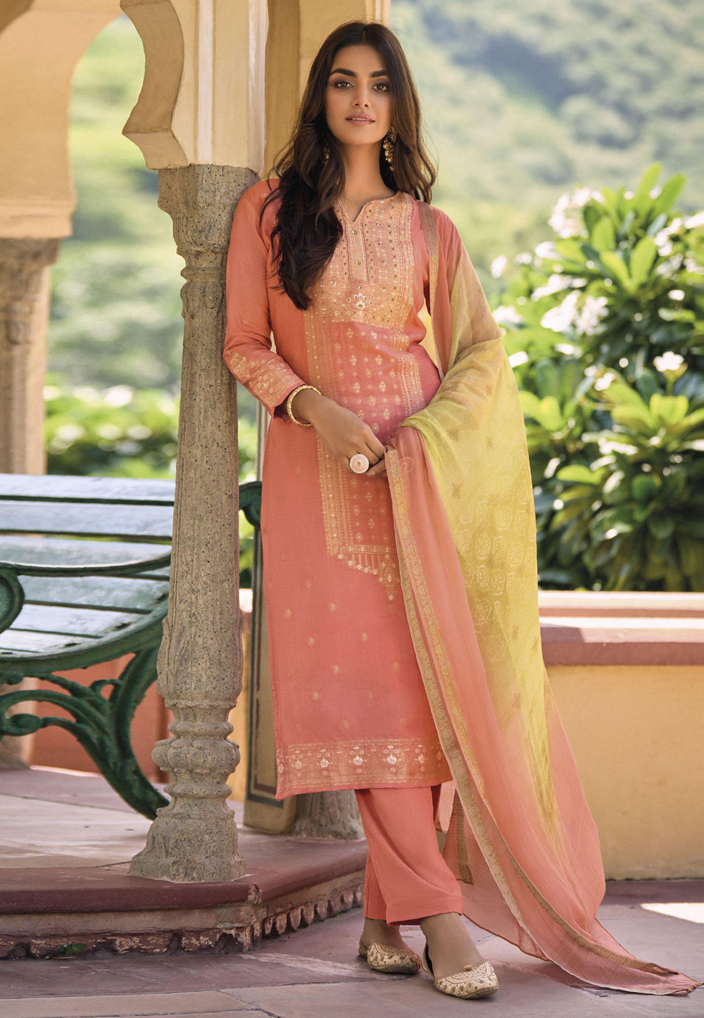 Pink Silk Pakistani Suit 252483
