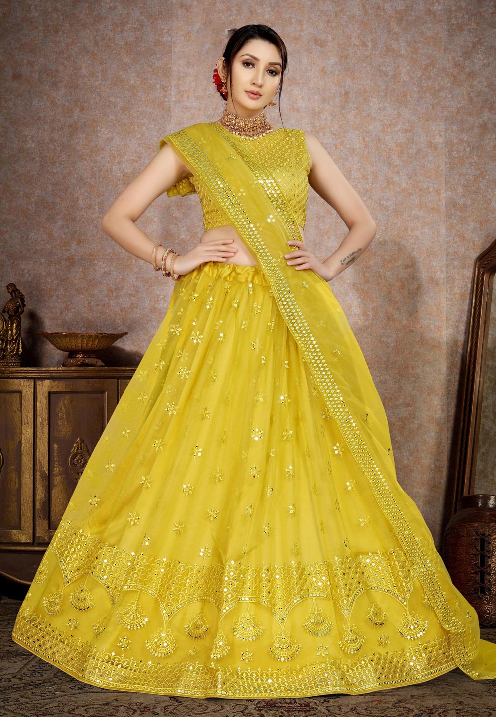 Designer Yellow Colored Haldi Special Lehenga Choli – TheDesignerSaree
