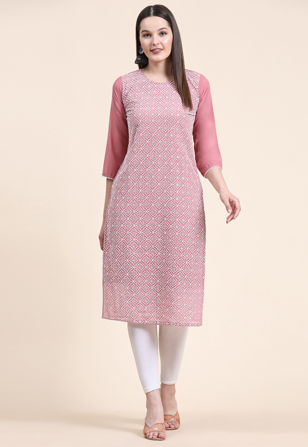 Pink Georgette Tunic 263795