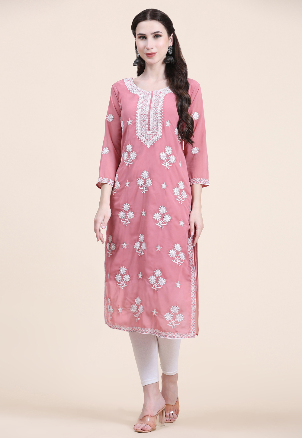 Pink Georgette Tunic 264302
