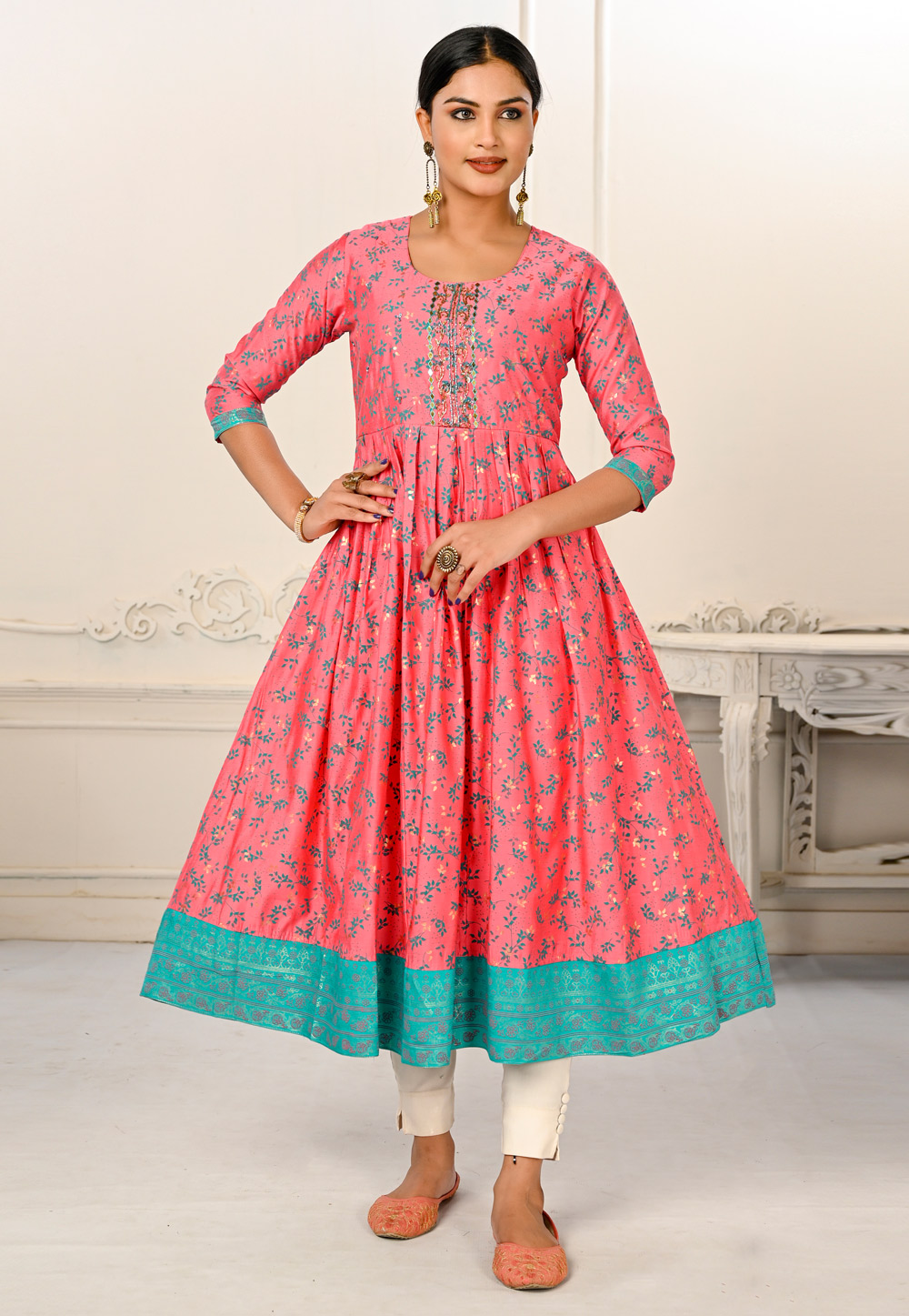 Pink Cotton Long Tunic 267305
