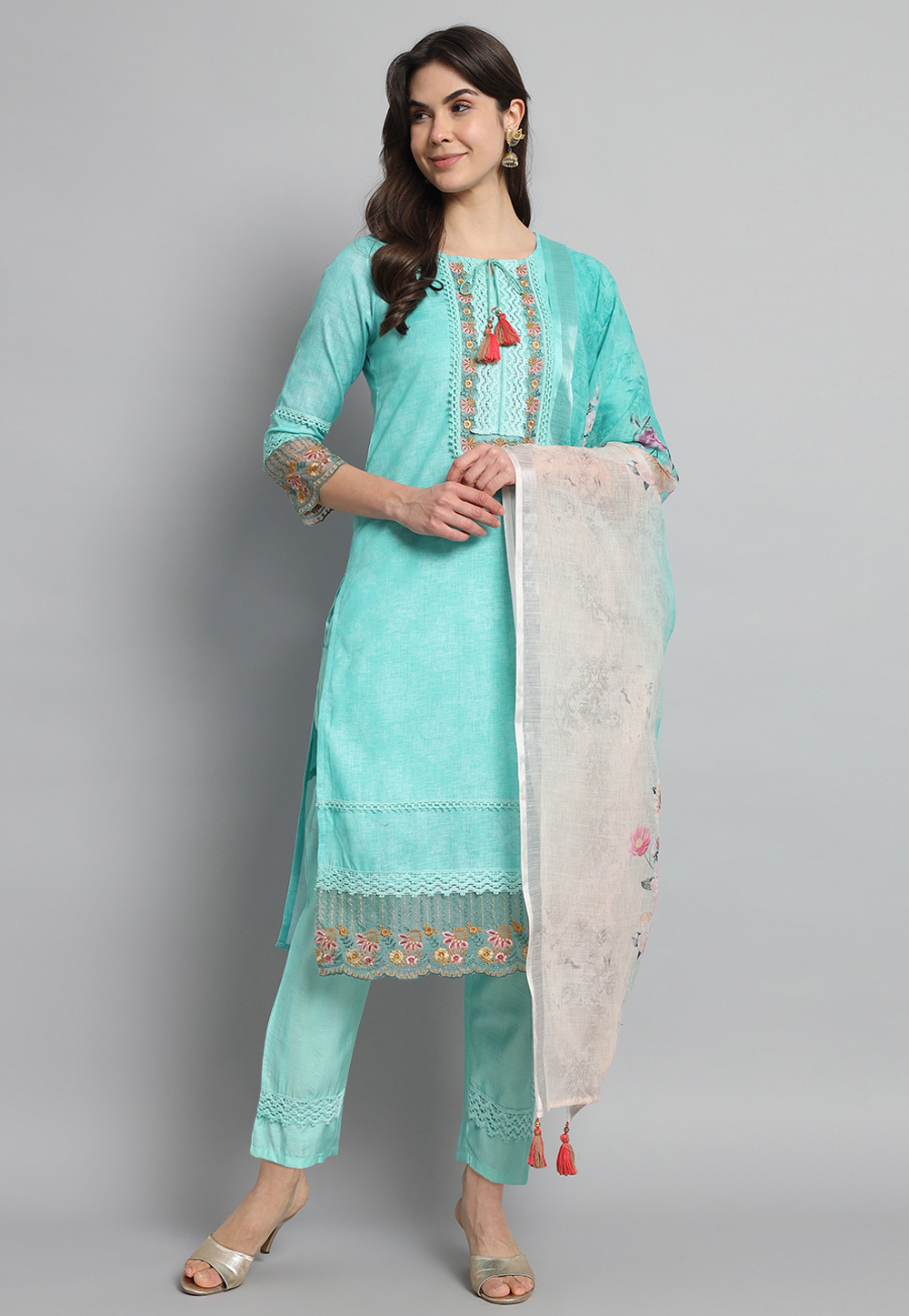 Pakistani ready shop made linen suits