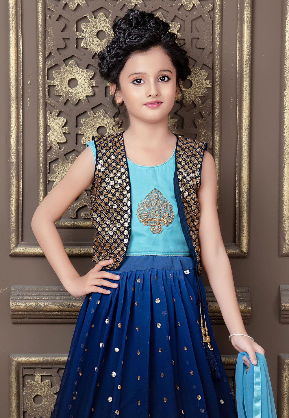 blue note | styleatacertainage | Lehenga saree design, Sleeves designs for  dresses, Kids designer dresses