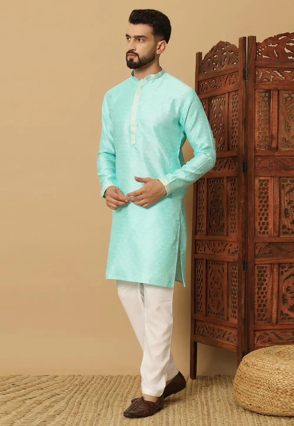 Aqua Rayon Kurta Pajama 297691