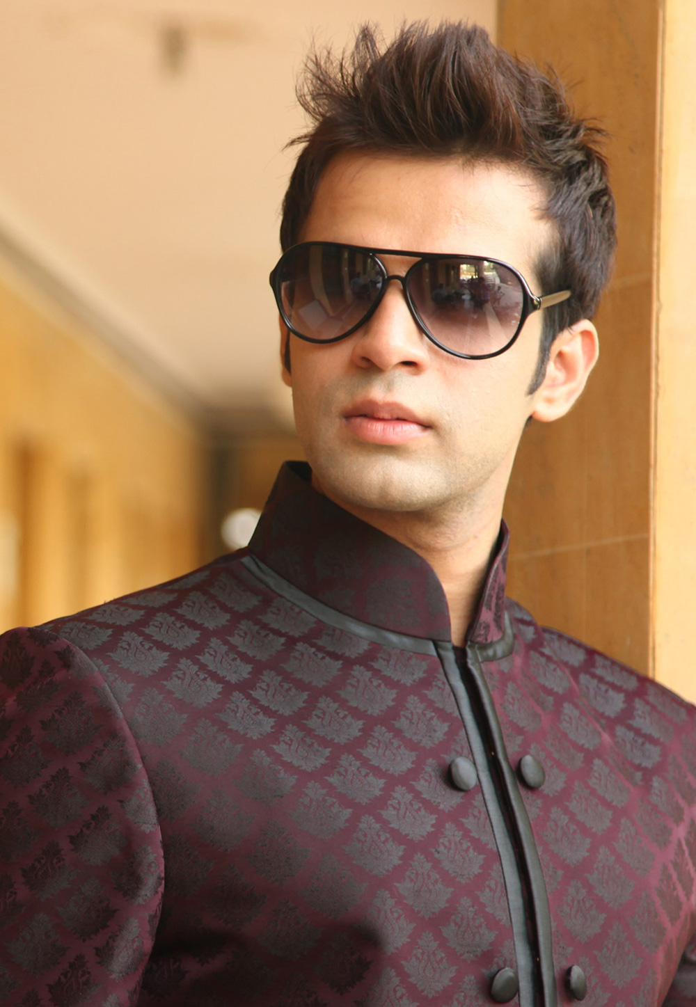 Jodhpuri suit cheap wine colour