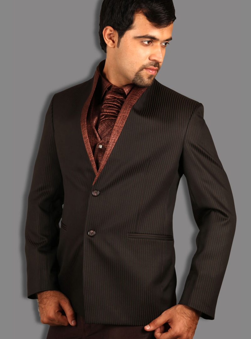 Black Satin Tuxedos Suit 128046