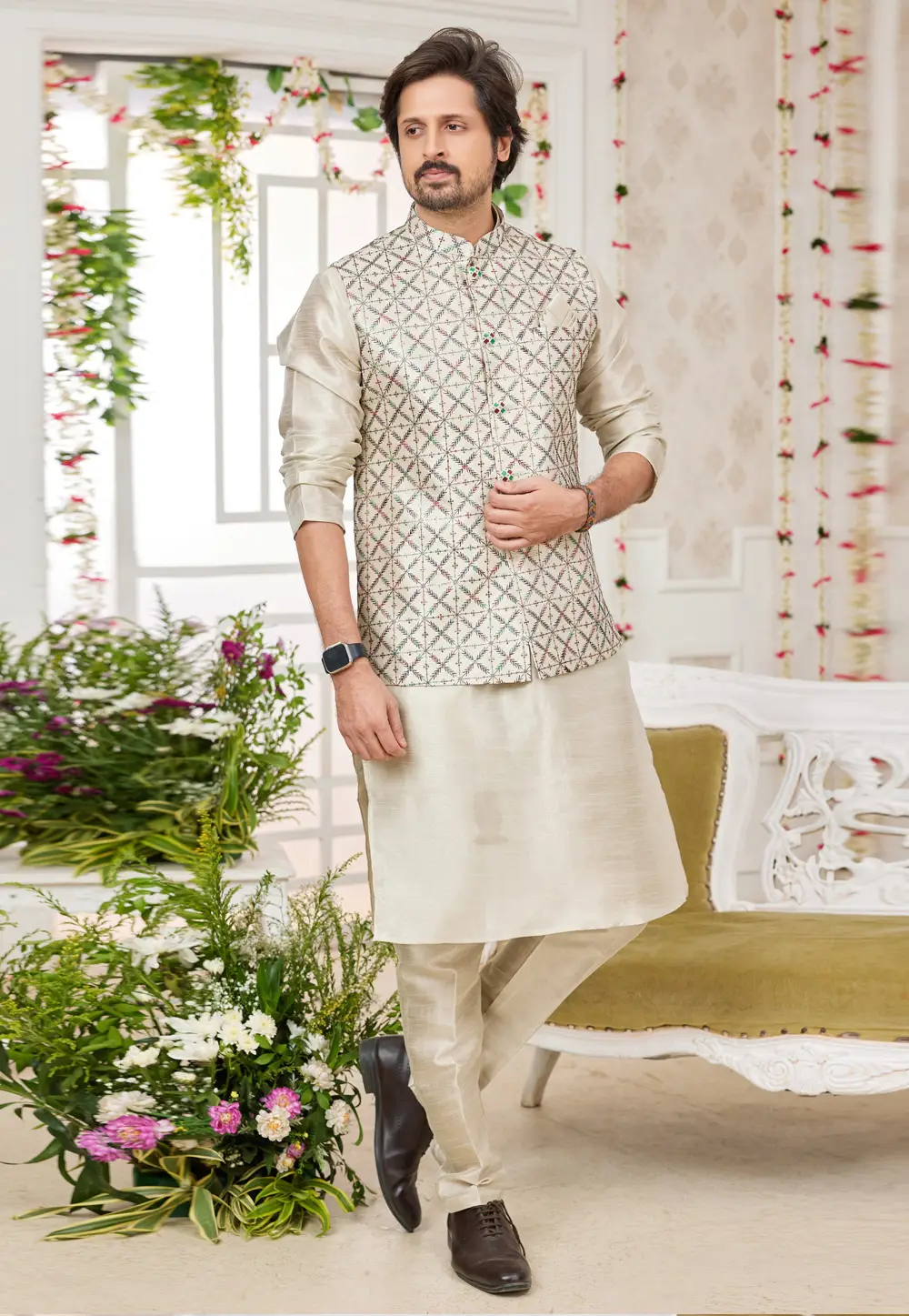 Kurta Pajama With Jacket for Wedding Buy Readymade Kurta Pajama With Jacket for Wedding Online at Best Price IndianClothStore