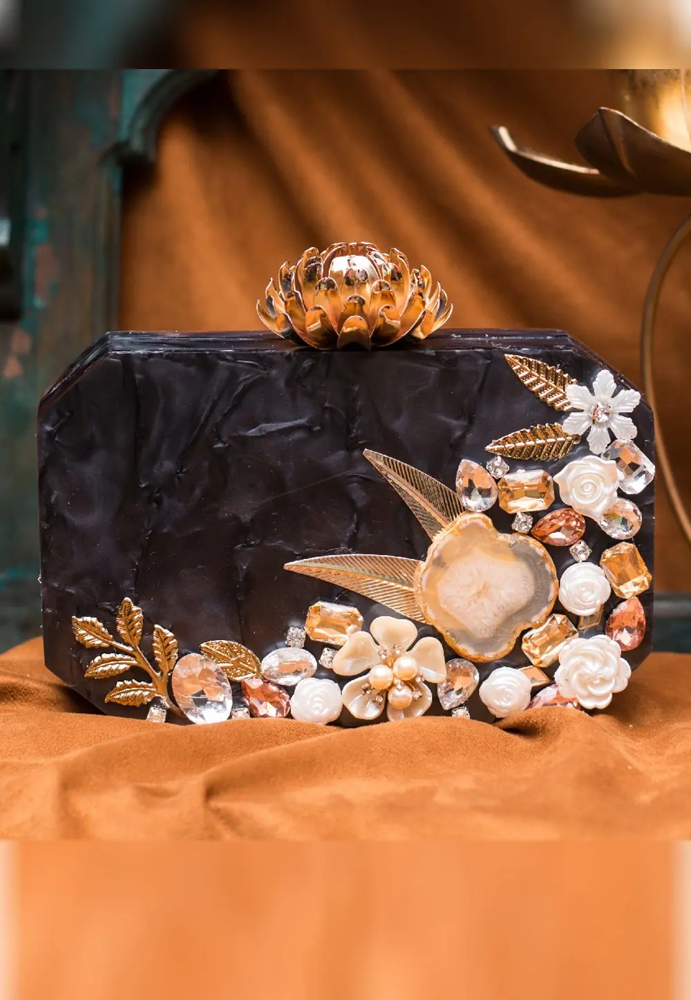 Black Acrylic Clutch 298045