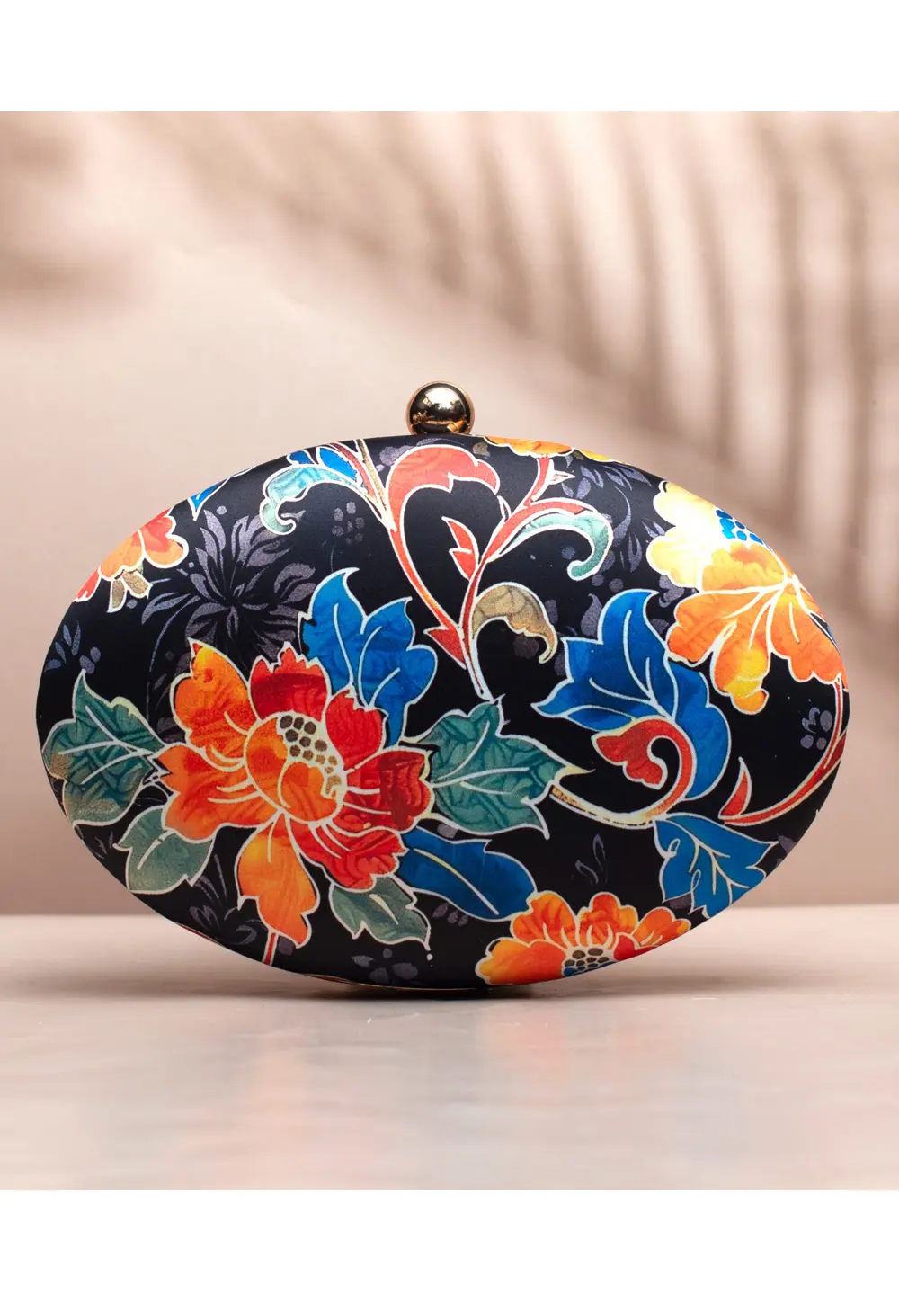 Black Art Silk Clutch 297359