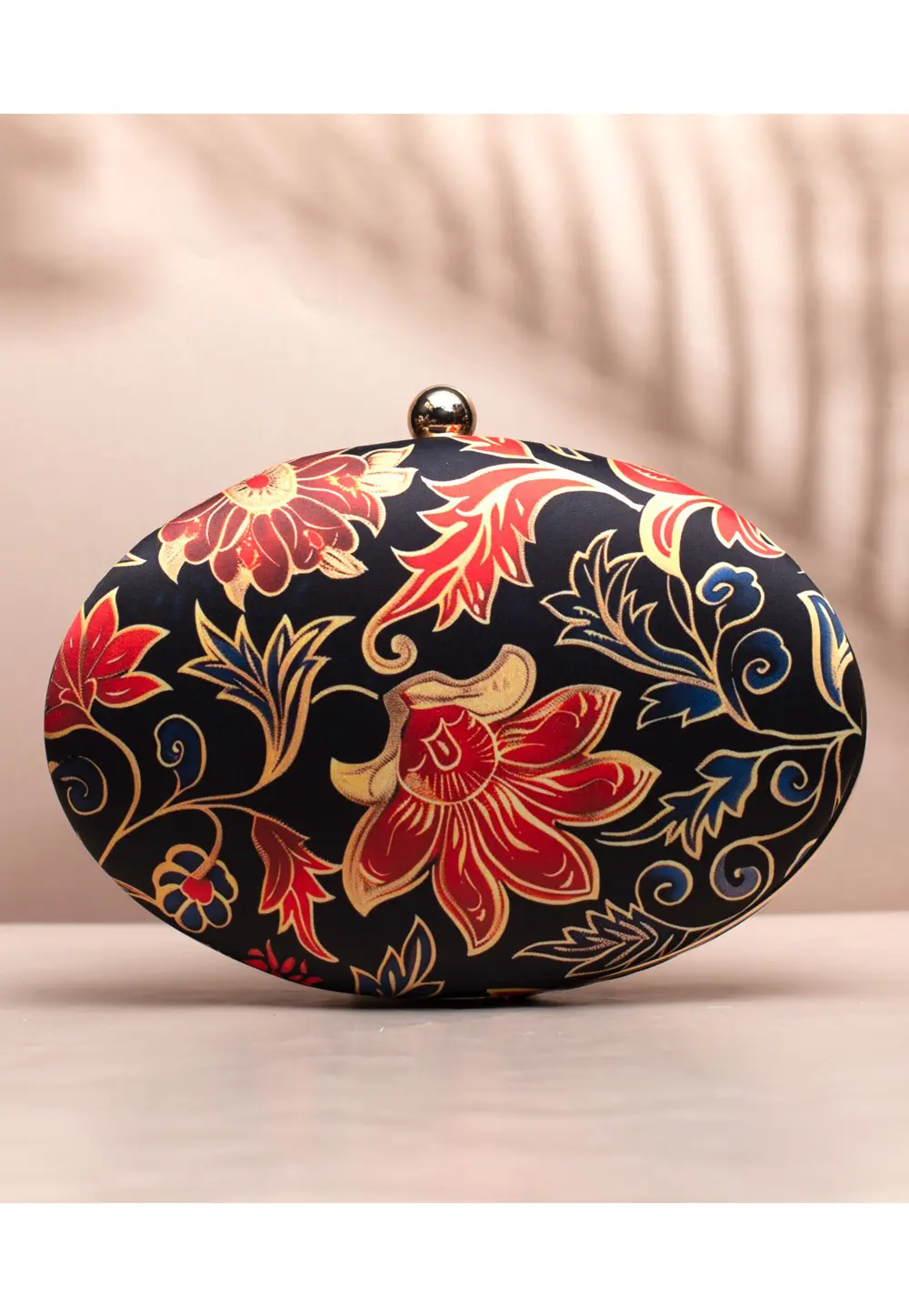 Black Art Silk Clutch 297370