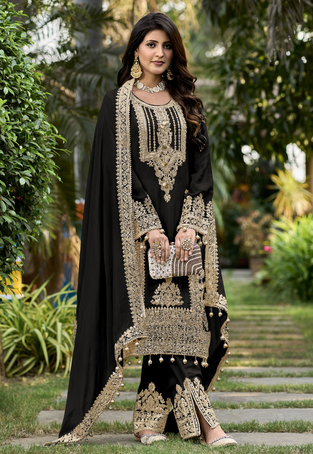 Chiffon Salwar Suit Online Shopping | Punjaban Designer Boutique