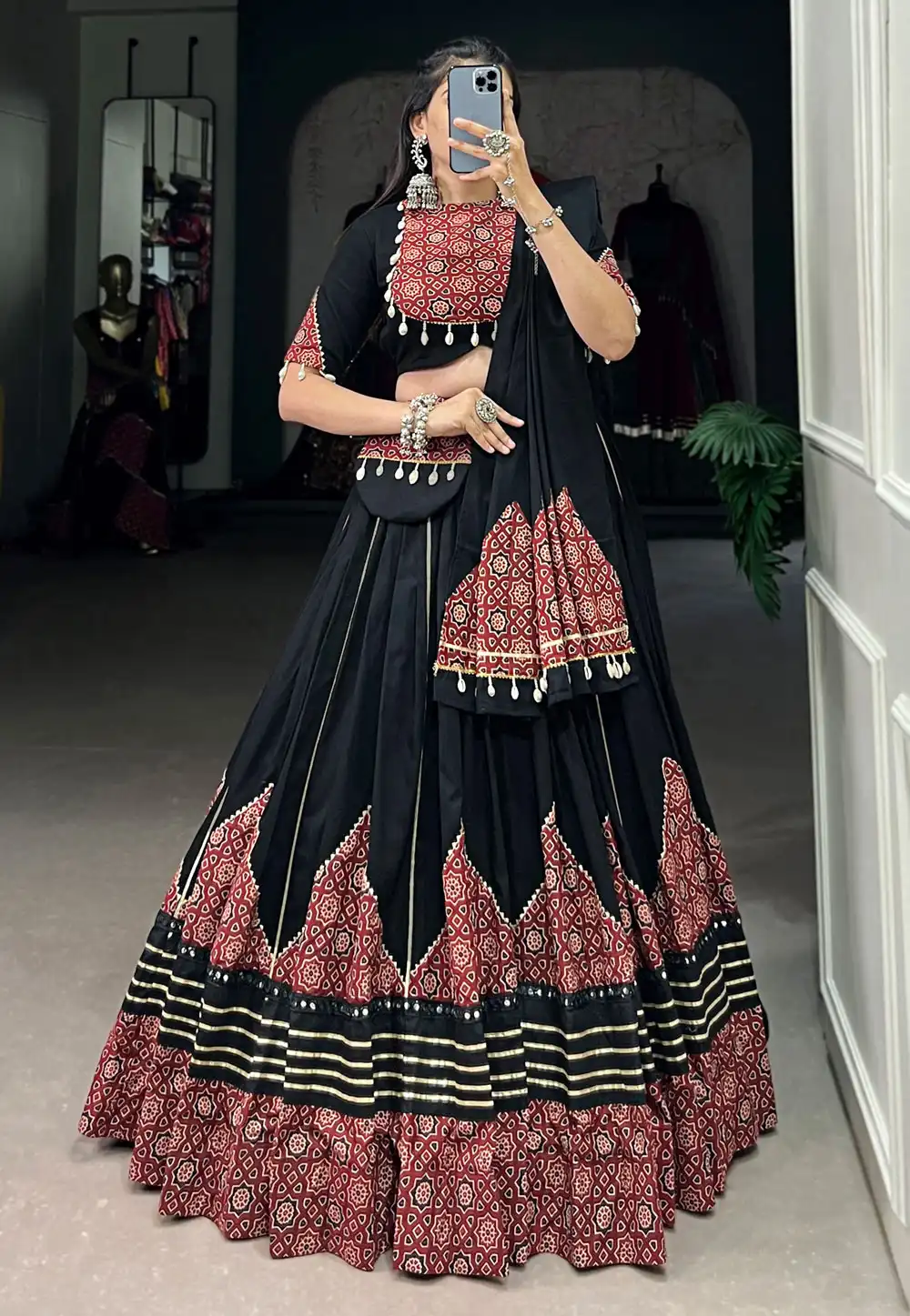 Chaniya choli style best sale