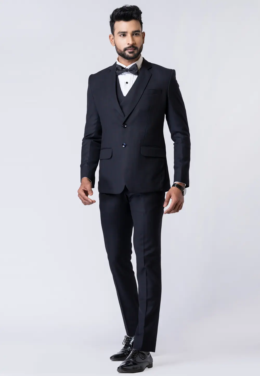 Black Polyester Tuxedos Suit 300810