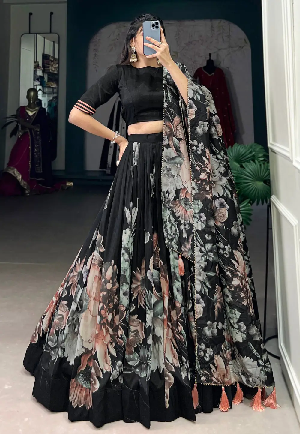 Floral lehenga online hotsell