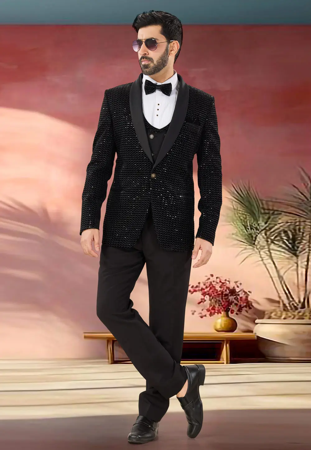 Black Velvet Tuxedos Suit 302173