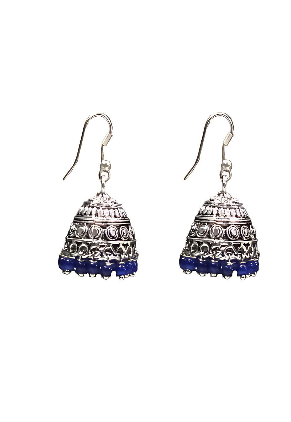 Blue Alloy Earrings 286201