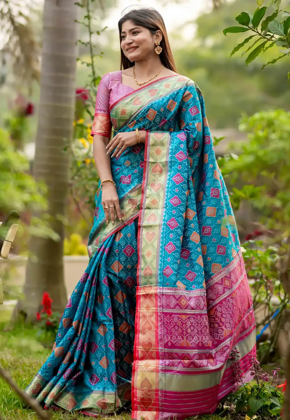 Blue Banarasi Silk Saree 289407