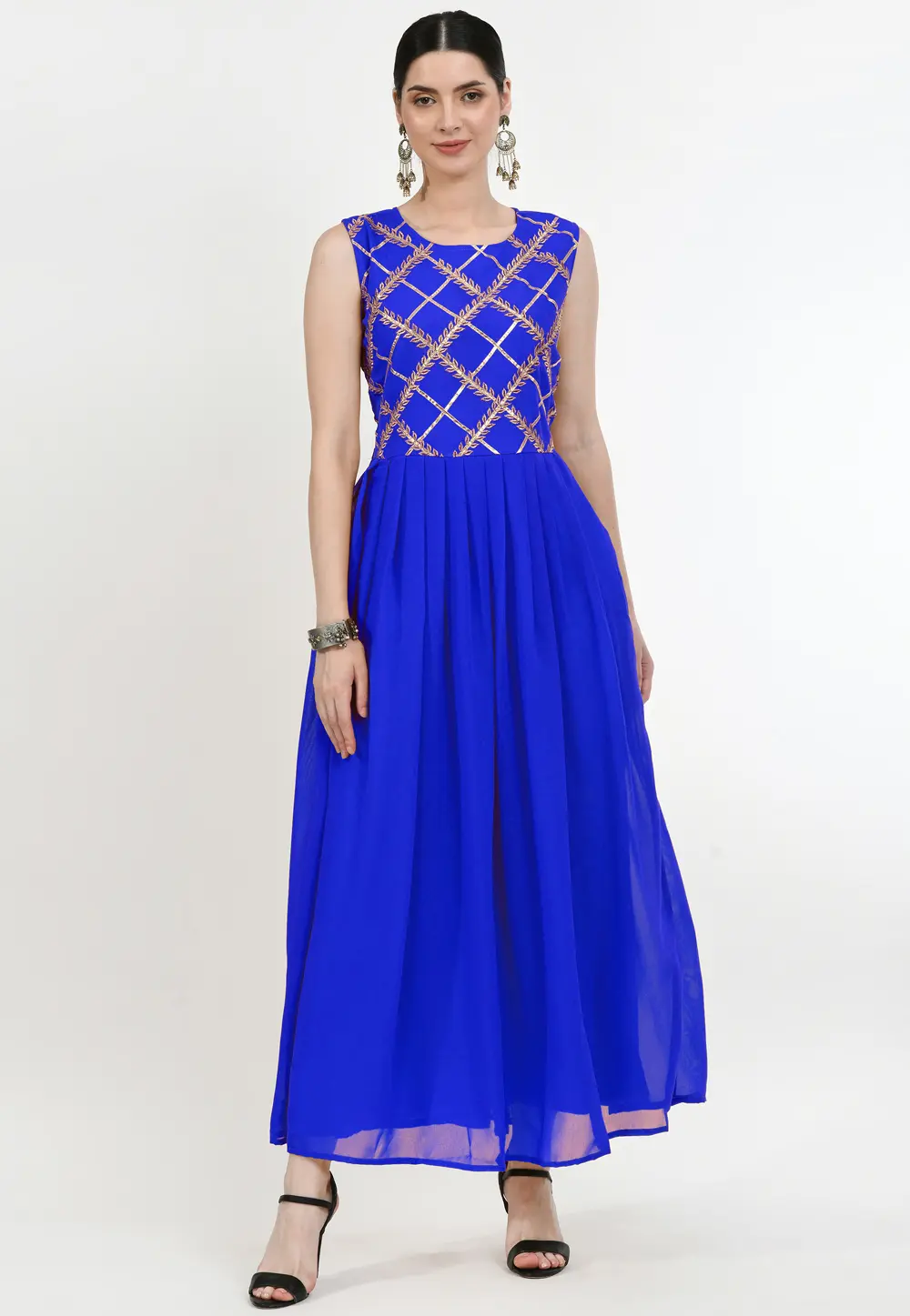 Blue Georgette Gown 299652