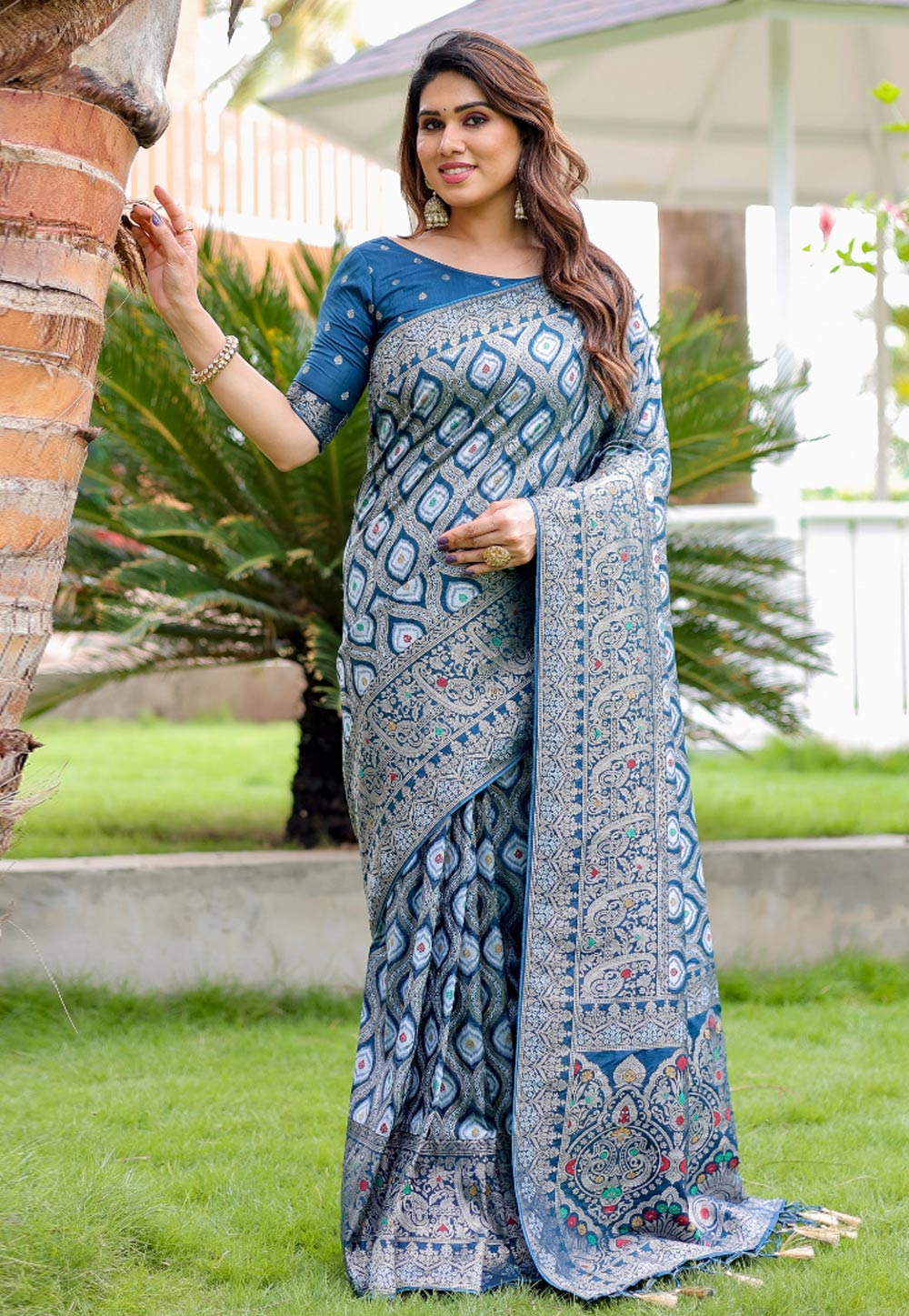 Blue Kanjivaram Silk Saree 283558
