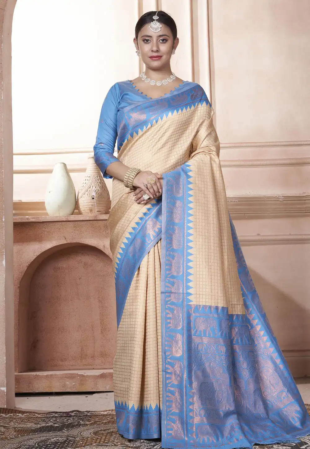 Blue Kanjivaram Silk Saree 288244