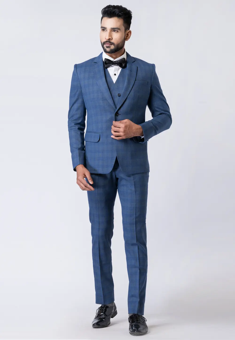 Blue Polyester Tuxedos Suit 300808