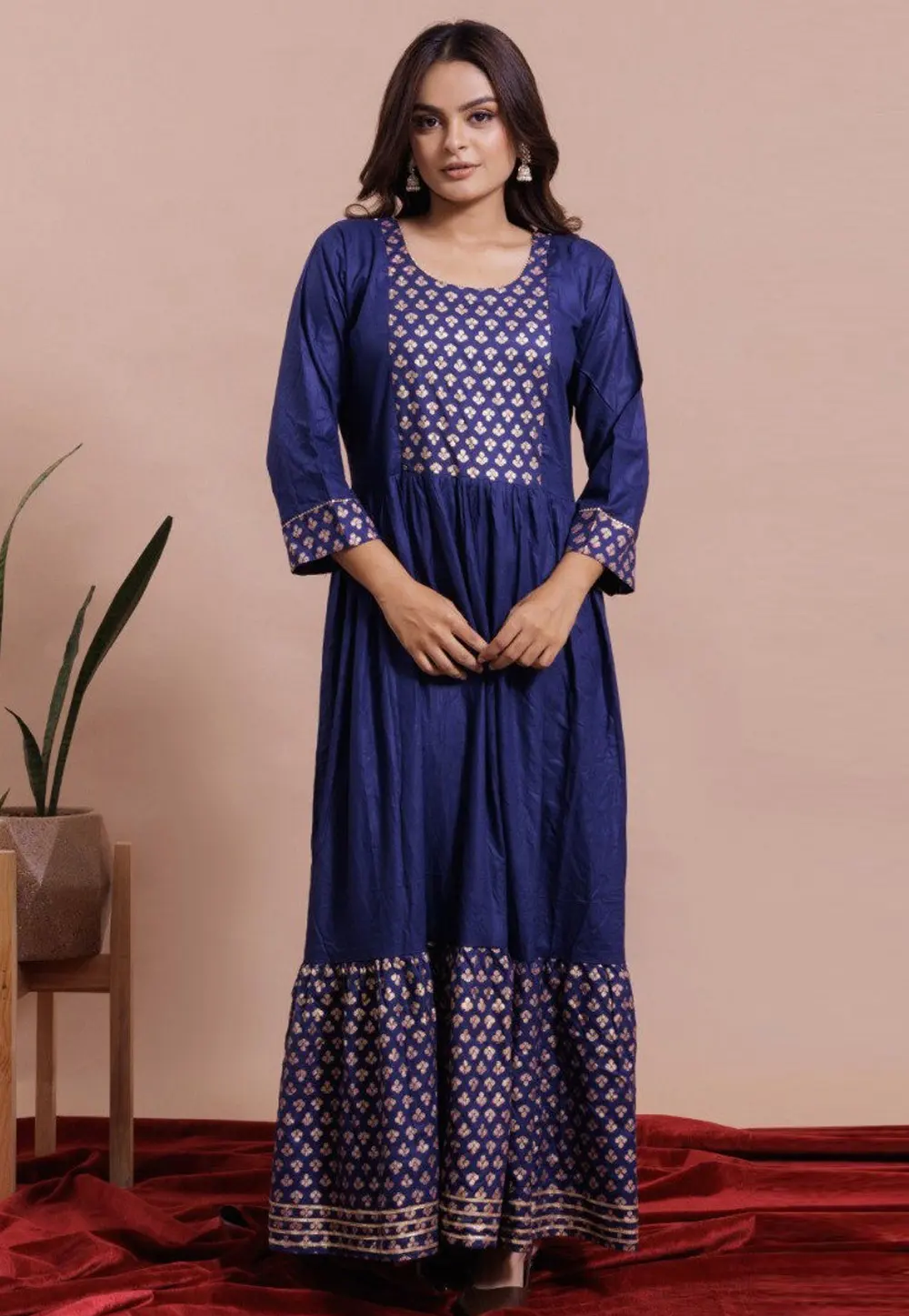 Blue Rayon Gown 302617