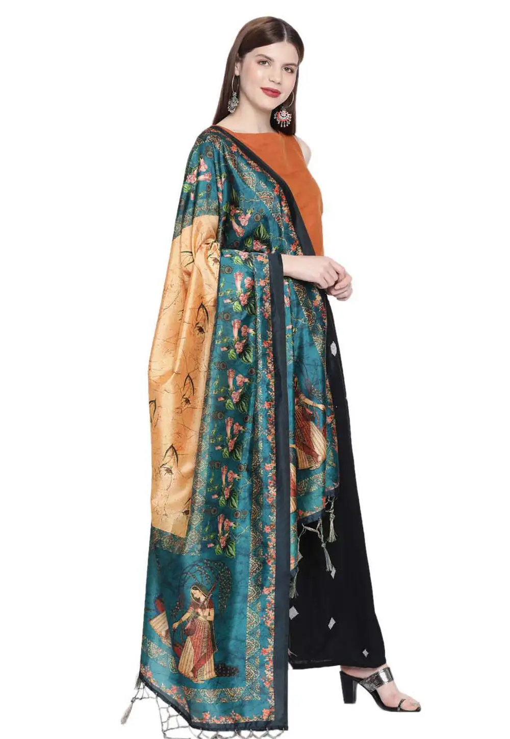 Blue Silk Dupatta 296848