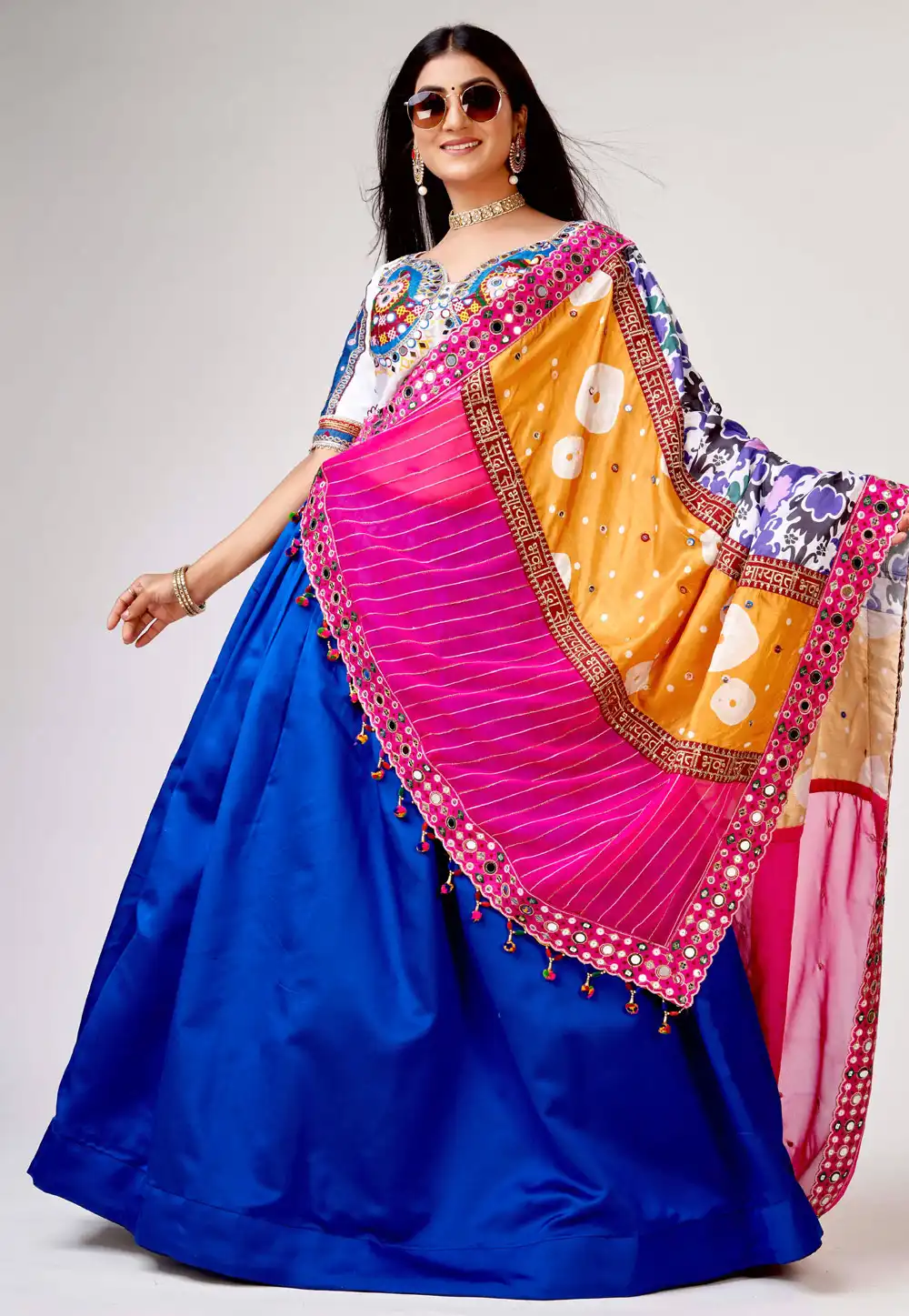 Blue Silk Navratri Chaniya Choli 291421