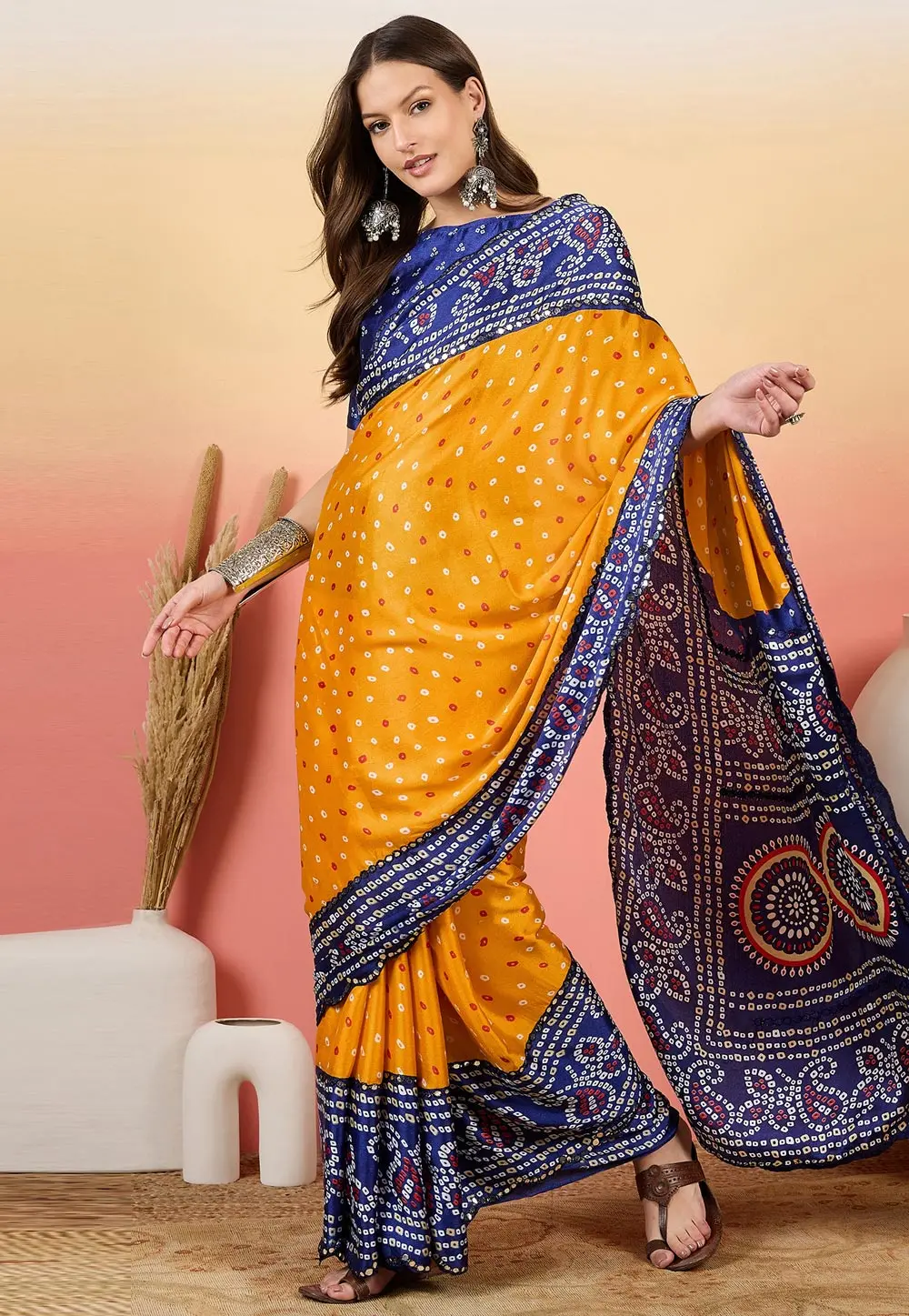 Blue Silk Saree With Blouse 304736