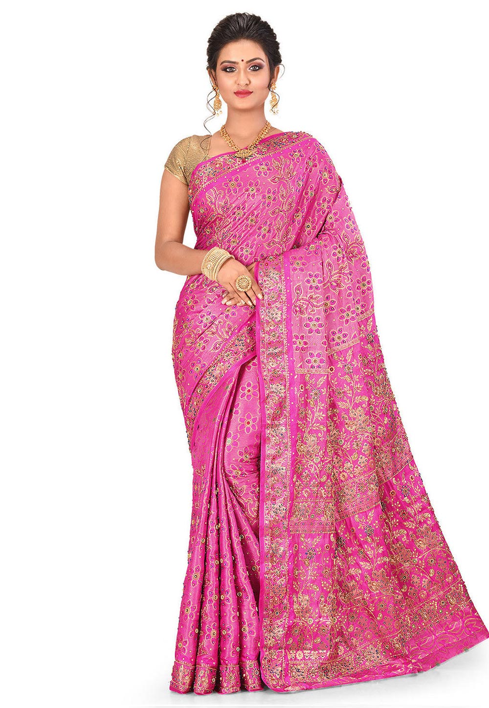 Pink Kanchipuram Festival Wear Saree 202975