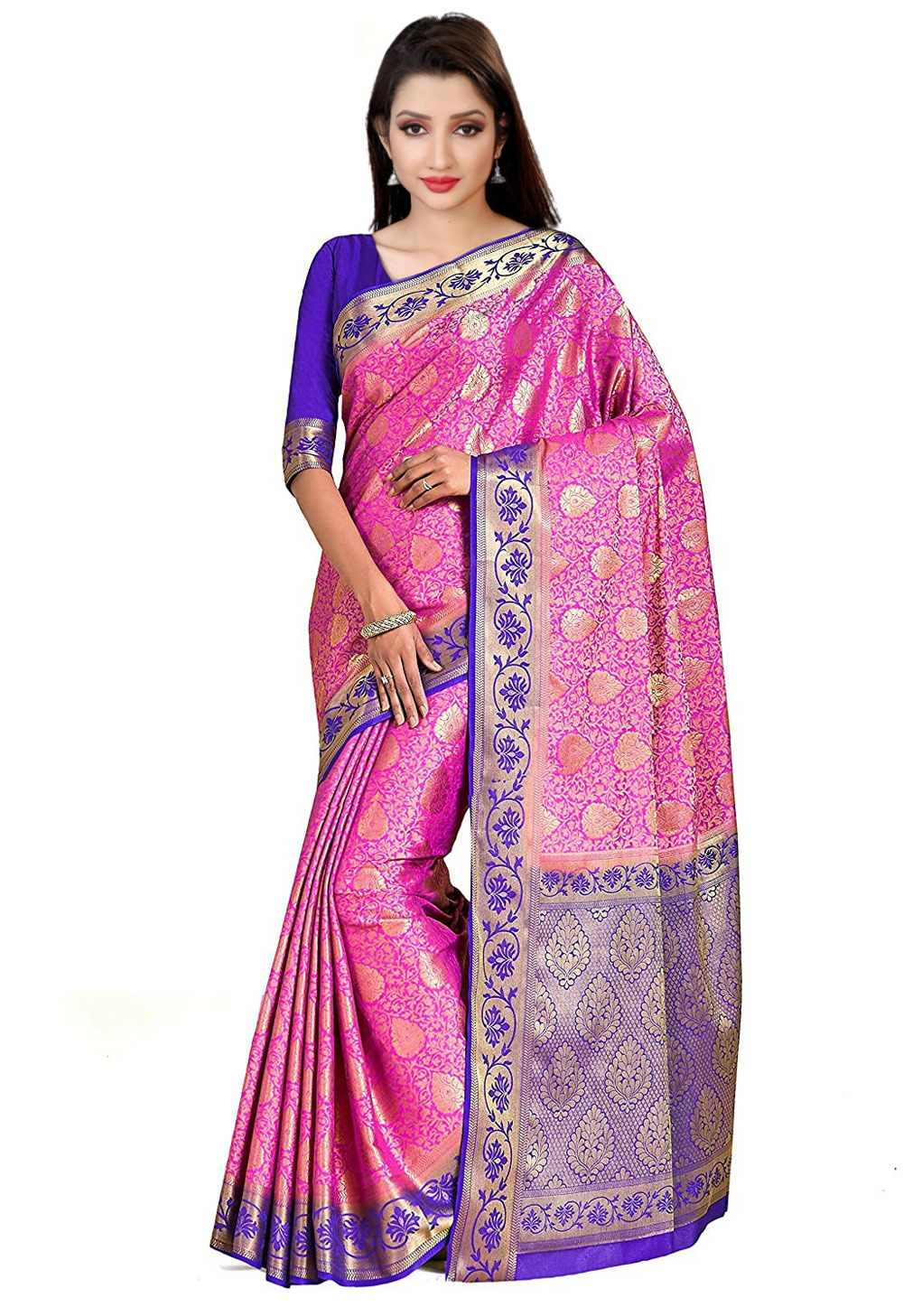 Pink Kanjivaram Silk Festival Wear Saree 201467