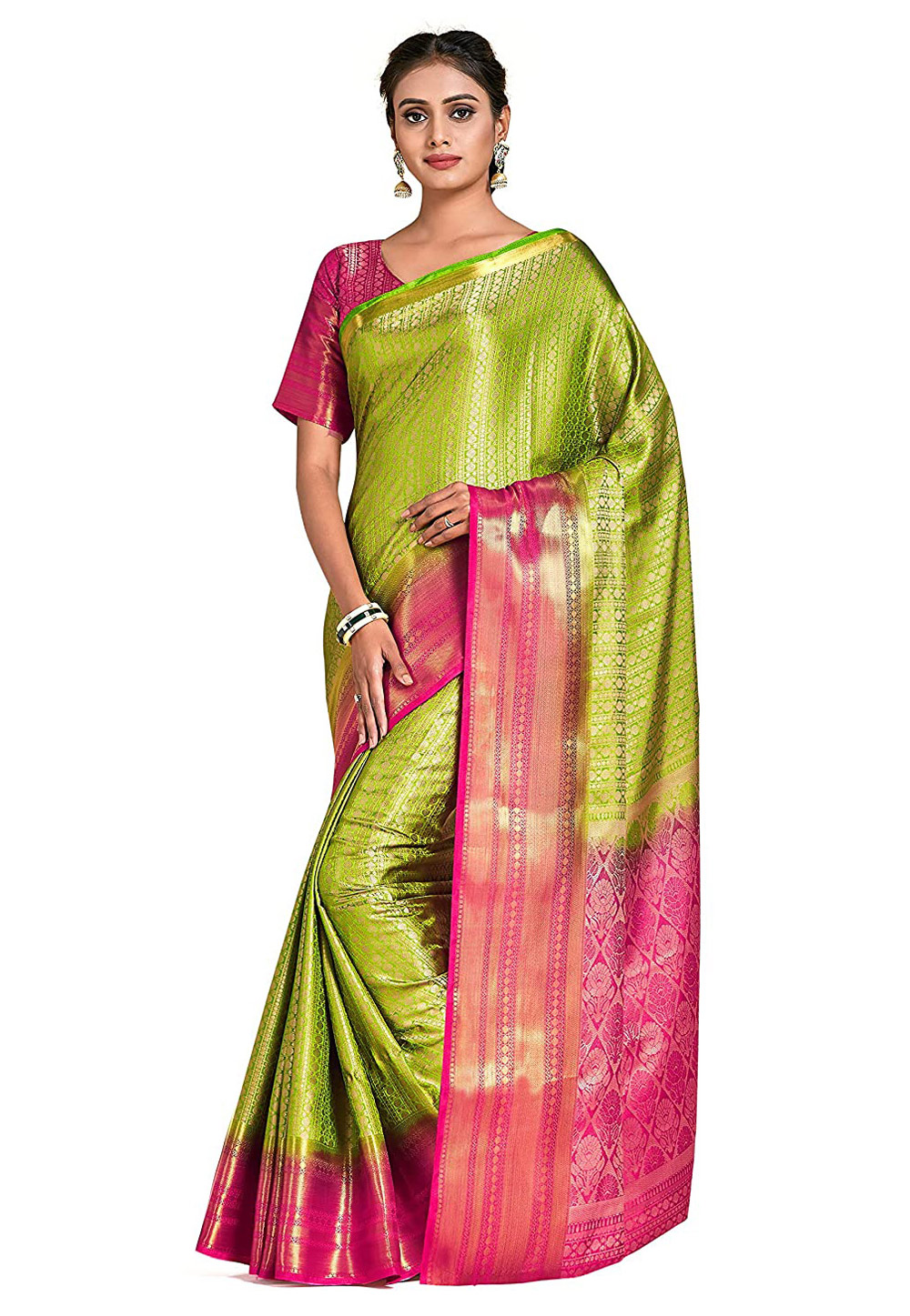 Green Kanjipuram Silk Festival Wear Saree 201479