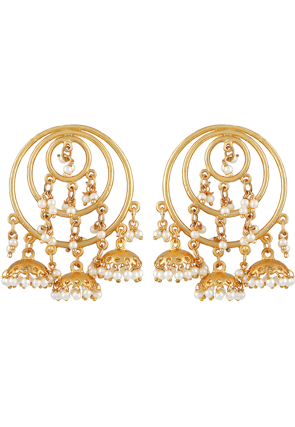 Golden Zinc Drops Earrings 191328