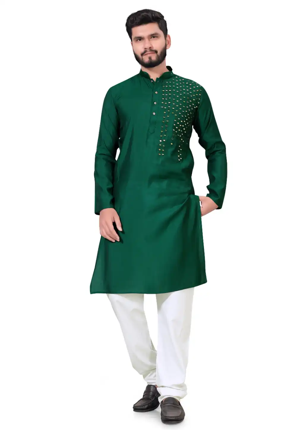 Green Viscose Kurta Pajama 290115