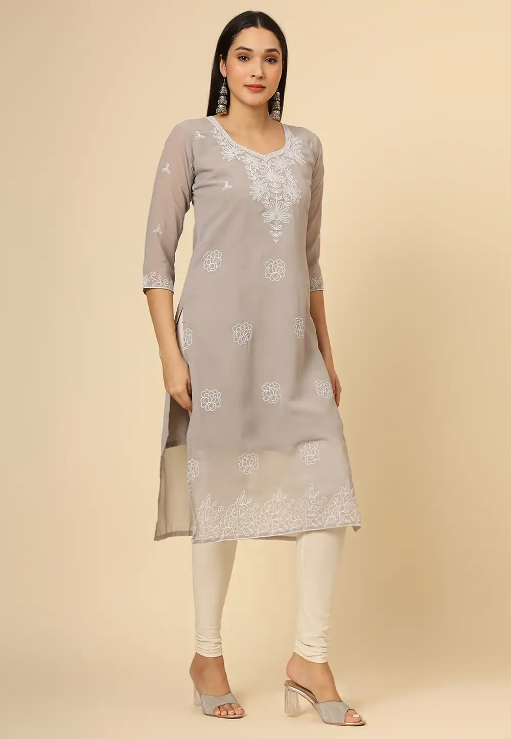 Grey Georgette Tunic 291540