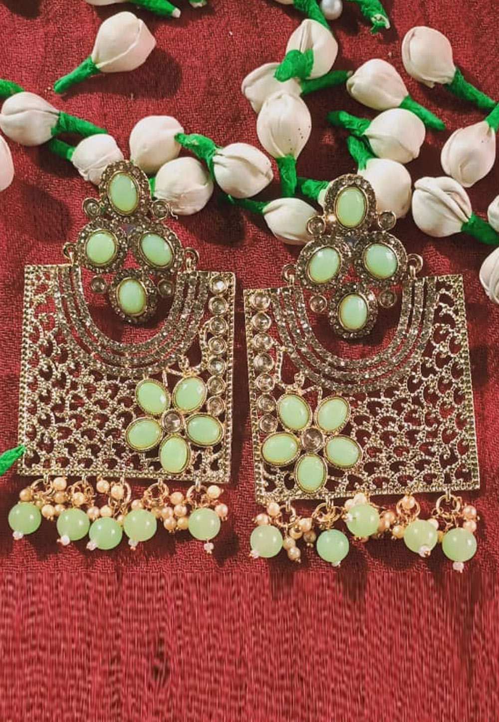 Green Copper Earrings 196553