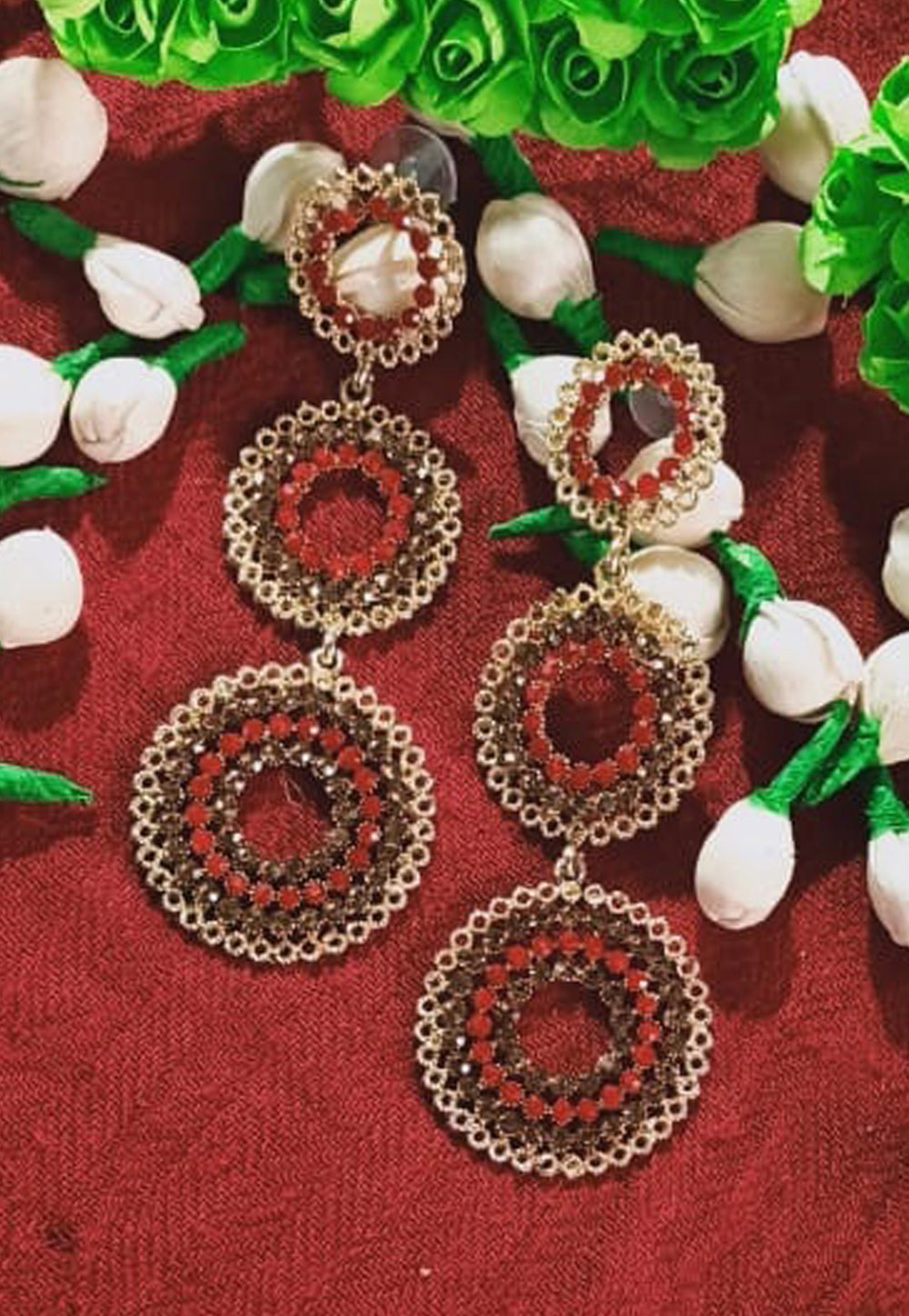 Red Copper Earrings 196555