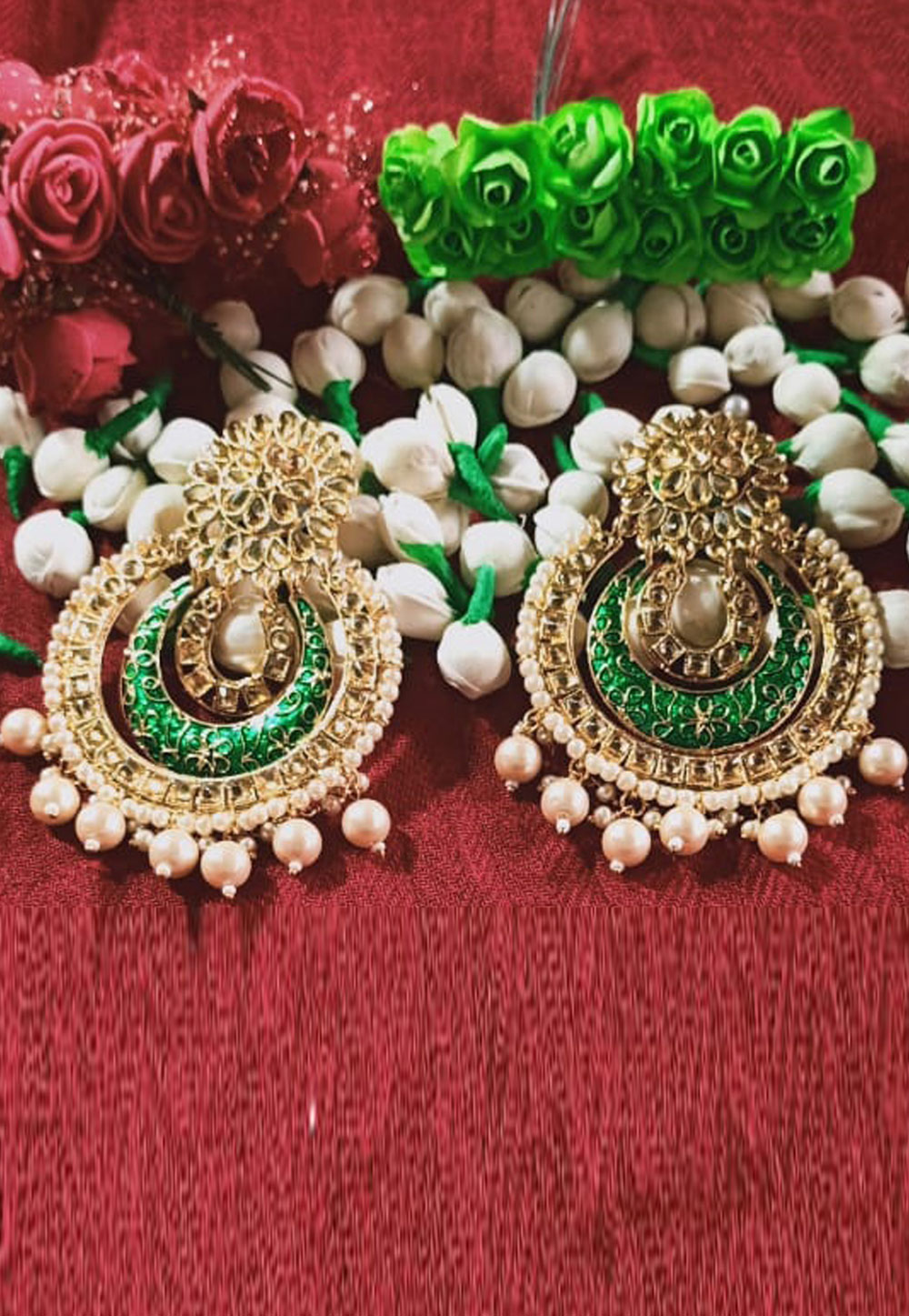 Green Copper Earrings 196562