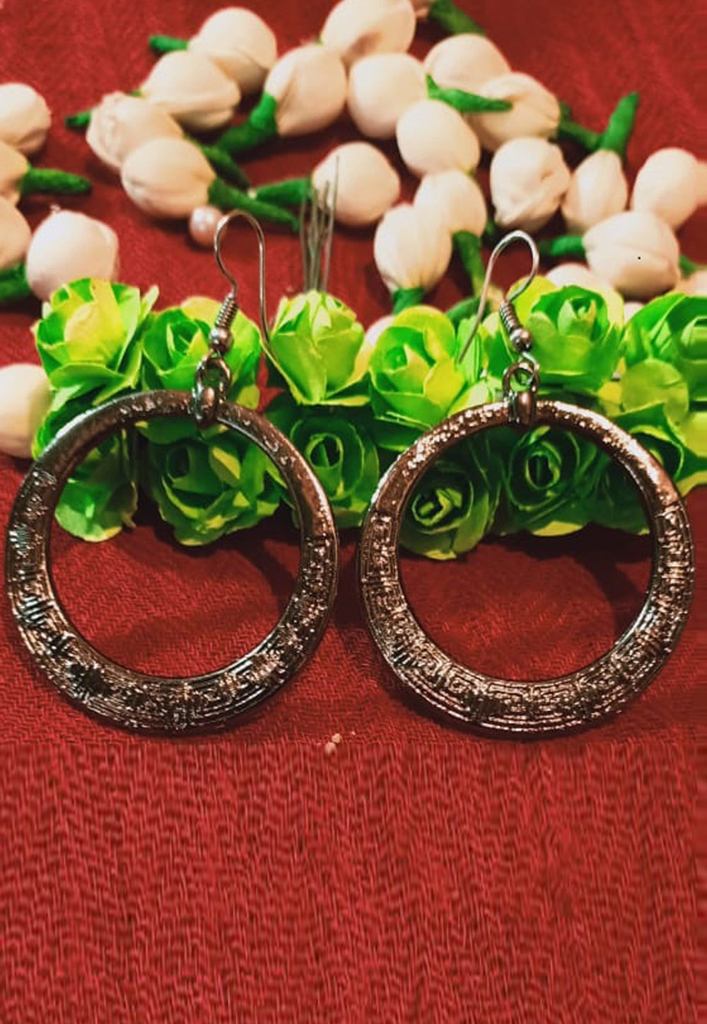 Black Brass Earrings 196574