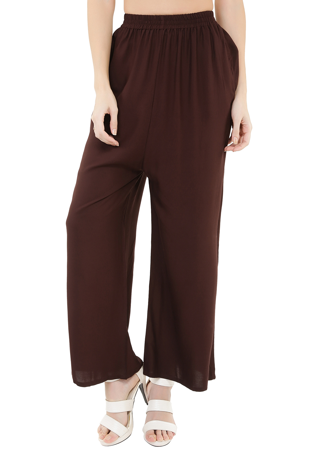 Ladies Brown Palazzo Pant at best price in Lucknow by Dhanu India