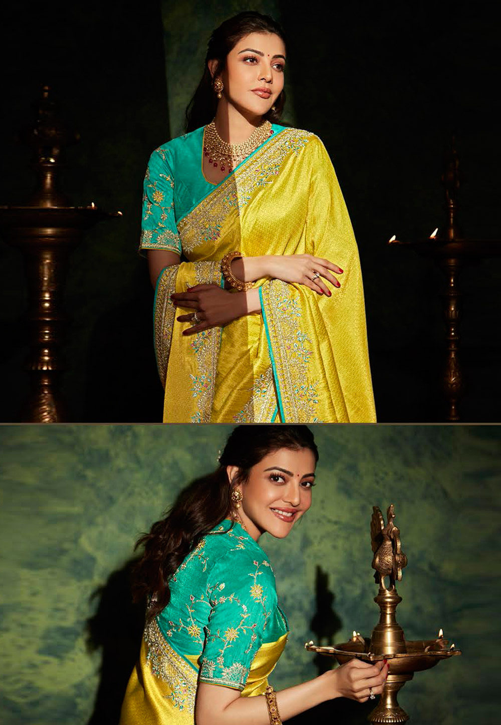 4 saris from Kajal Aggarwal's collection for anyone looking for lightweight  options | VOGUE India