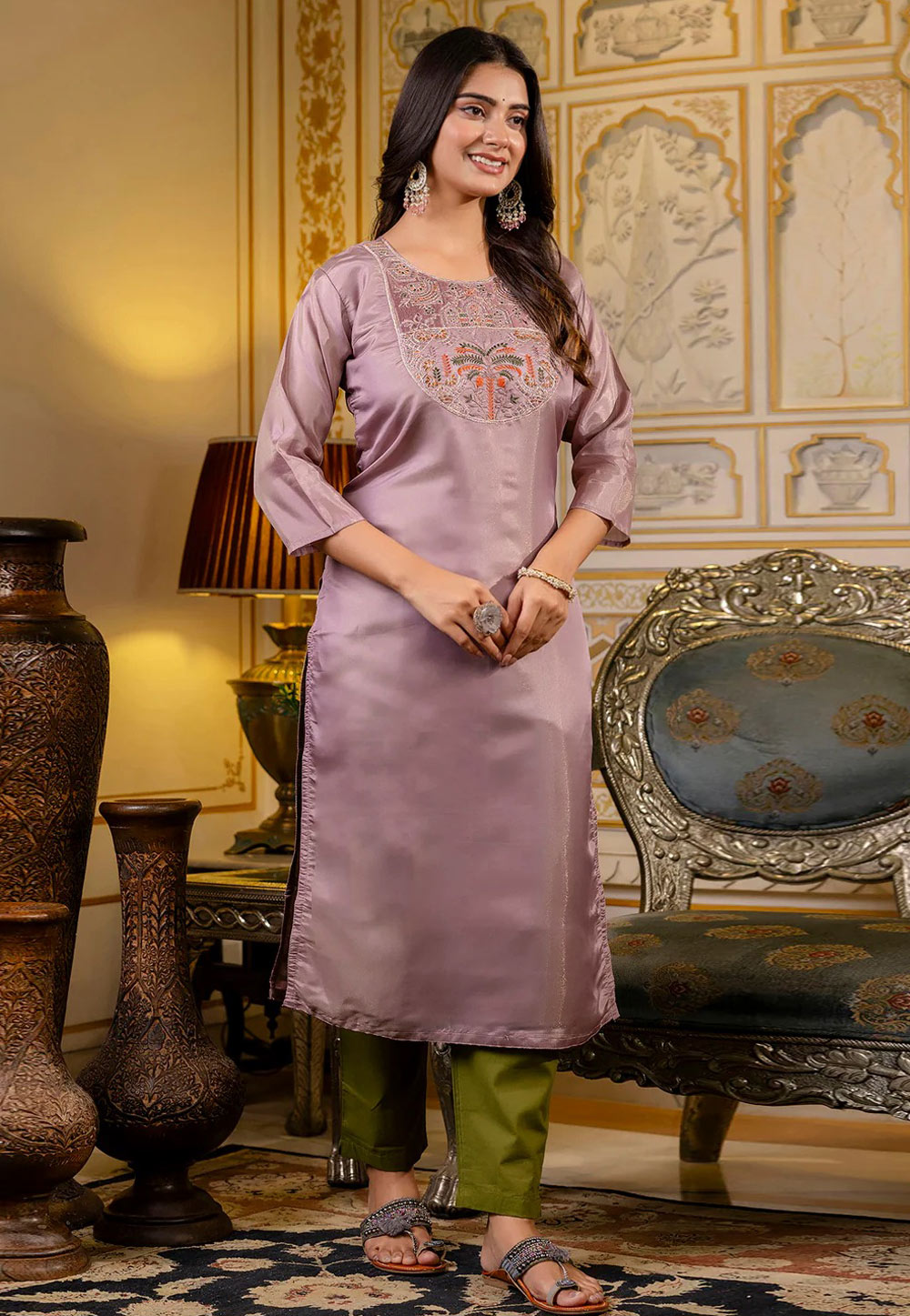 Lavender Shimmer Long Tunic 307082