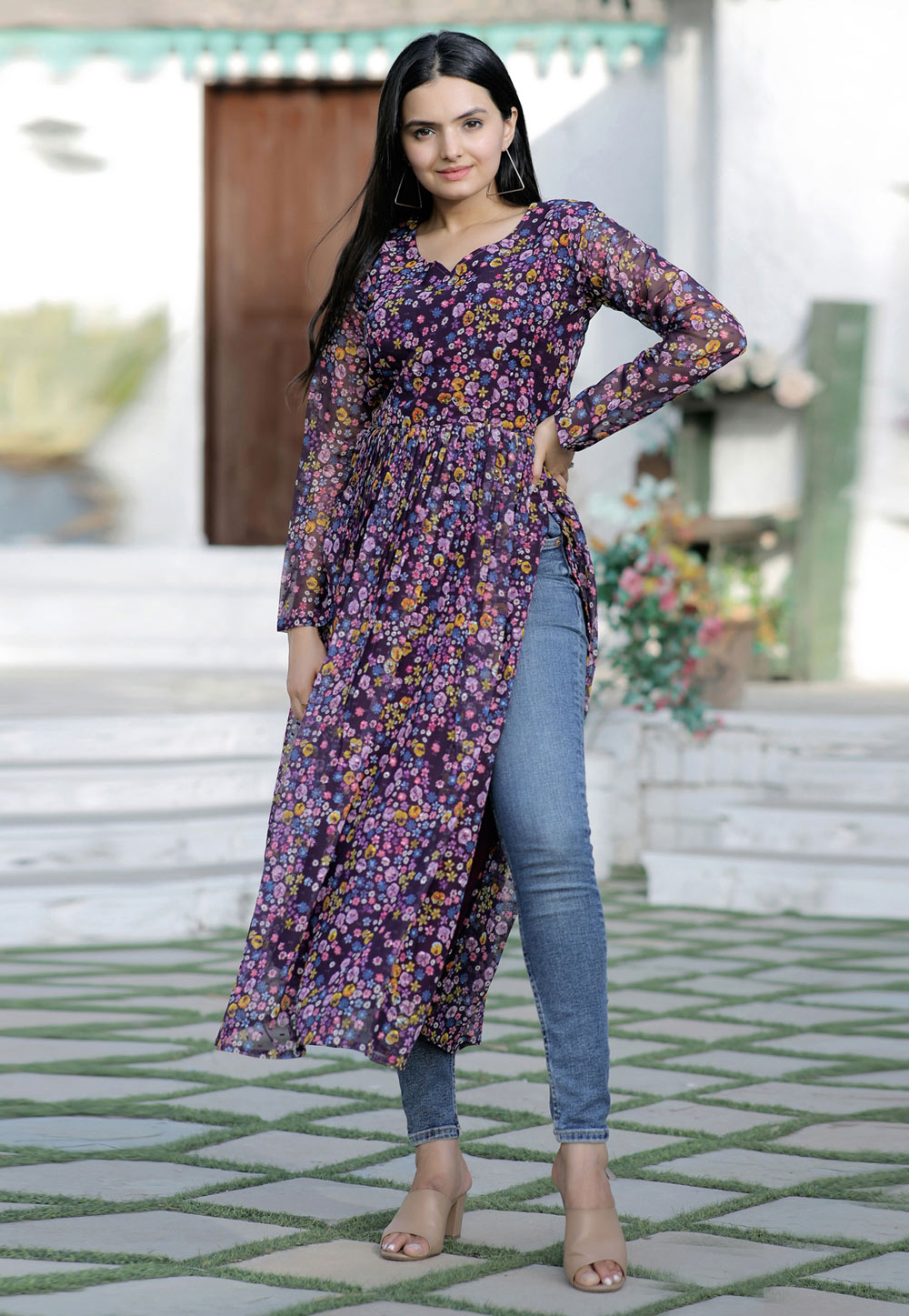 Heavy Rayon Fabric Regular Kurti in Straight pattern – Anhad Fashions